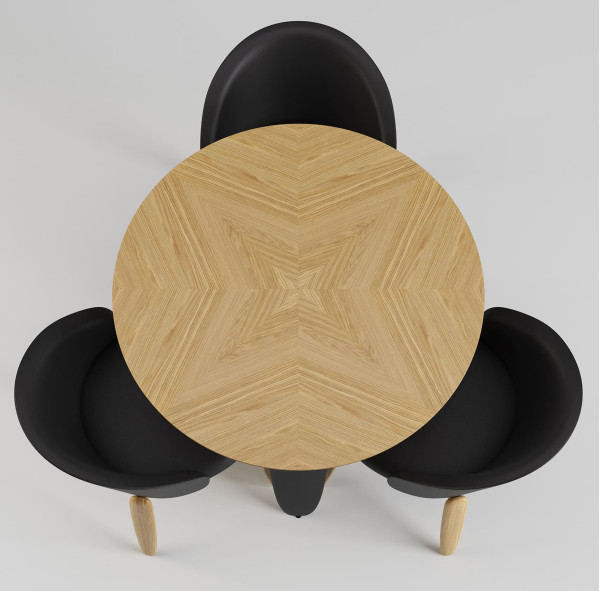 Стіл Lovko Rino Дуб маркетрі/Integra 20 Raven-5