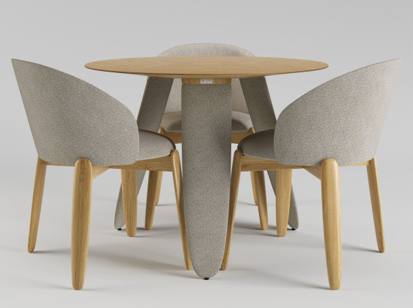 Стол Lovko Rino Дуб маркетри/Node 07 d-100 см-3