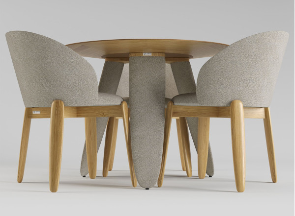 Стол Lovko Rino Дуб маркетри/Node 07 d-100 см-4