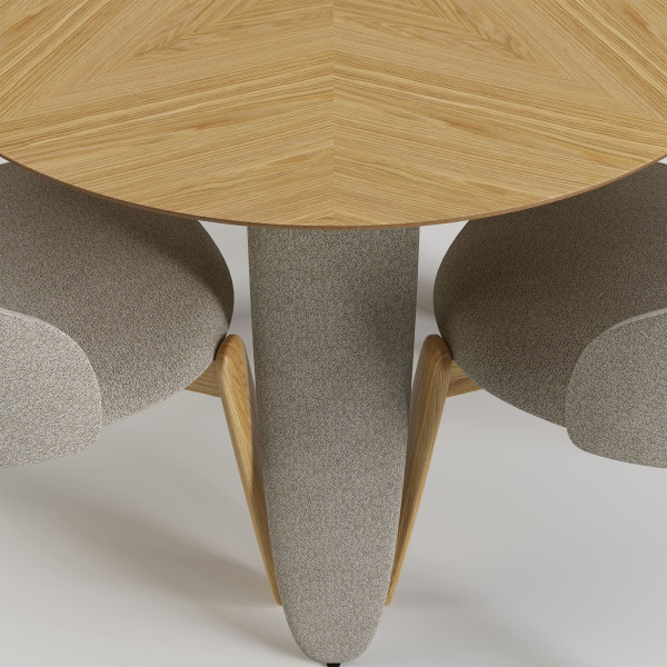 Стол Lovko Rino Дуб маркетри/Node 07 d-100 см-6