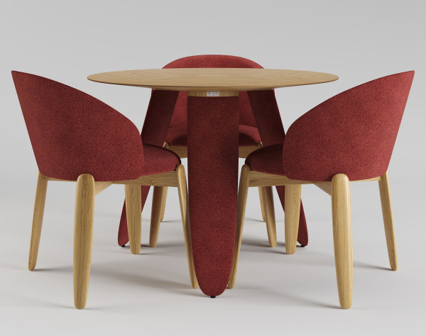 Стол Lovko Rino Дуб маркетри/Node 09 d-100 см-3