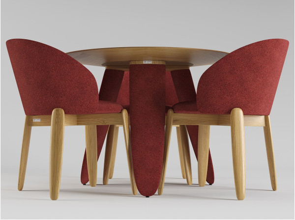 Стол Lovko Rino Дуб маркетри/Node 09 d-100 см-4