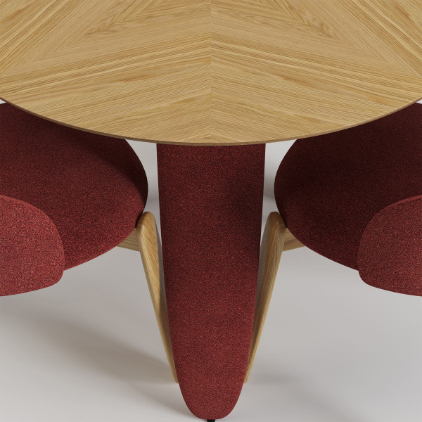 Стол Lovko Rino Дуб маркетри/Node 09 d-100 см-6