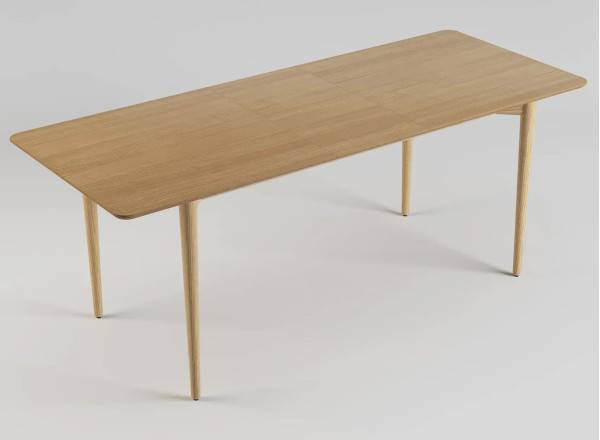 Стіл розкладний обідній Lovko Silva 160+40 x 80 см Натуральний ясень-5