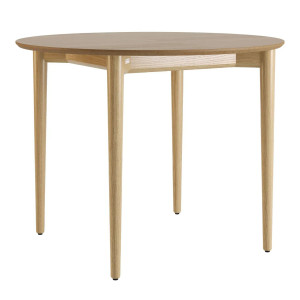 Стіл розкладний обідній Lovko Silva d-100+40 см Натуральний ясень
