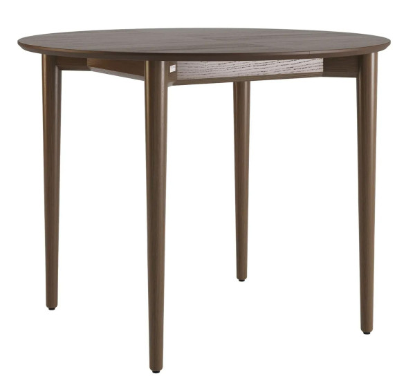 Стол раскладной обеденный Lovko Silva d-100+40 см Темный орех-0