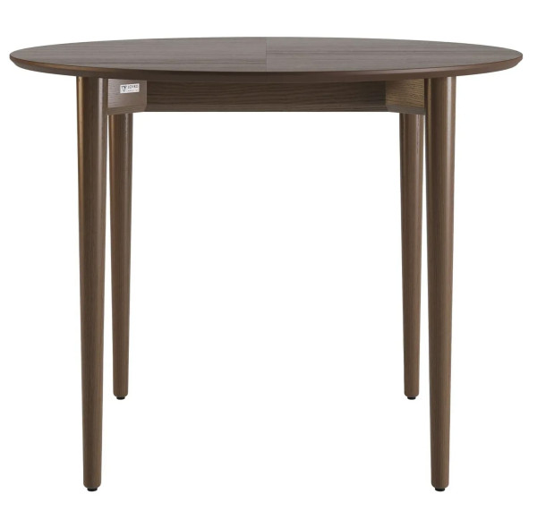 Стол раскладной обеденный Lovko Silva d-100+40 см Темный орех-1