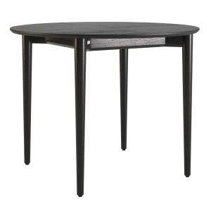Стіл розкладний обідній Lovko Silva d-100+40 см Чорний