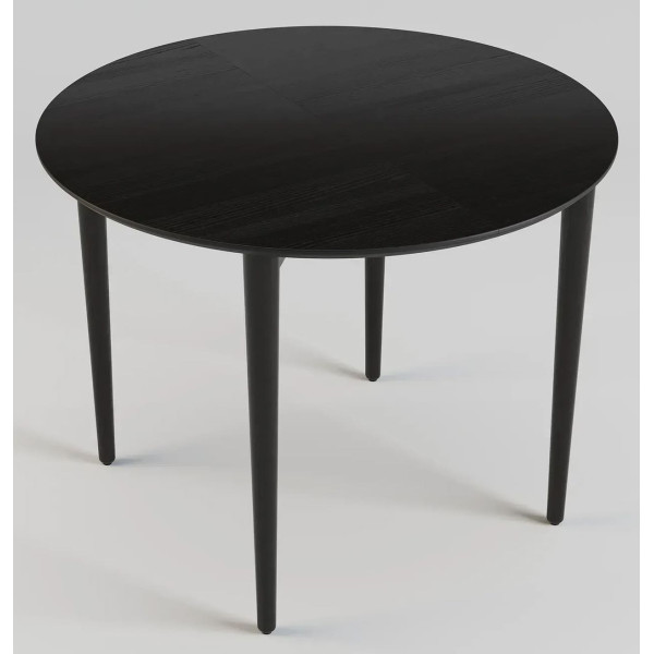 Стіл розкладний обідній Lovko Silva d-100+40 см Чорний-4