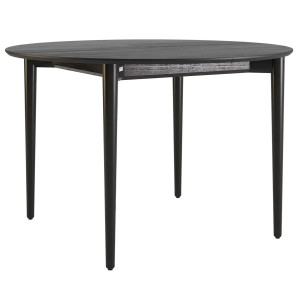 Стол раскладной обеденный Lovko Silva d-120+40 см Черный