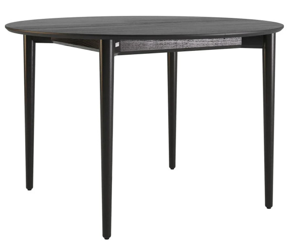 Стол раскладной обеденный Lovko Silva d-120+40 см Черный-0