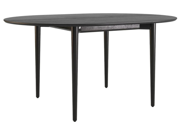 Стол раскладной обеденный Lovko Silva d-120+40 см Черный-2