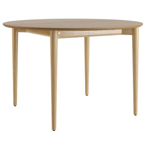 Стіл розкладний обідній Lovko Silva d-120+40 см Натуральний ясень