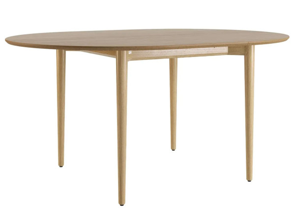 Стіл розкладний обідній Lovko Silva d-120+40 см Натуральний ясень-2
