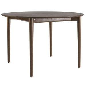 Стіл розкладний обідній Lovko Silva d-120+40 см Темний горіх