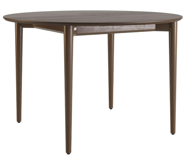 Стол раскладной обеденный Lovko Silva d-120+40 см Темный орех-0