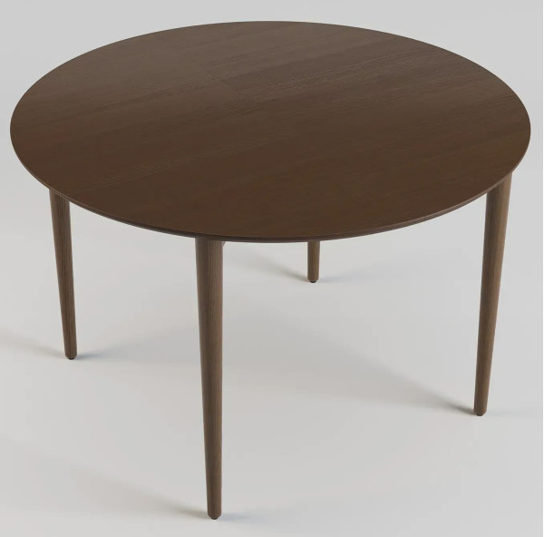 Стол раскладной обеденный Lovko Silva d-120+40 см Темный орех-4