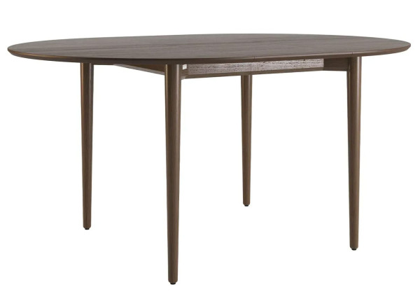 Стол раскладной обеденный Lovko Silva d-120+40 см Темный орех-2