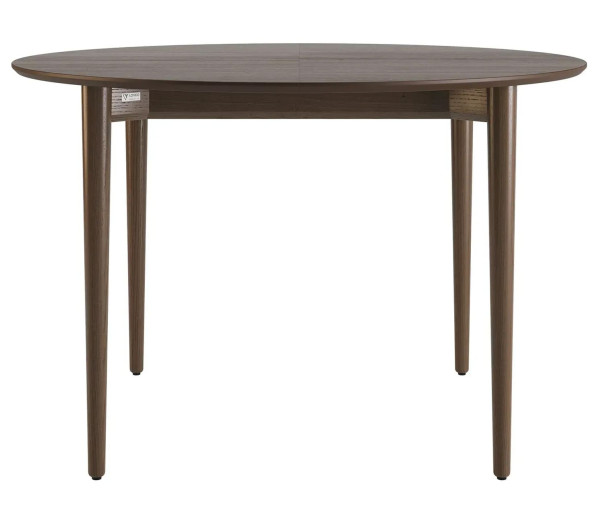Стол раскладной обеденный Lovko Silva d-120+40 см Темный орех-1
