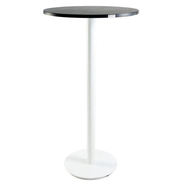 Барный стол Lovko Soul light bar Белый металл/черный ДСП текстура D-60 см-1