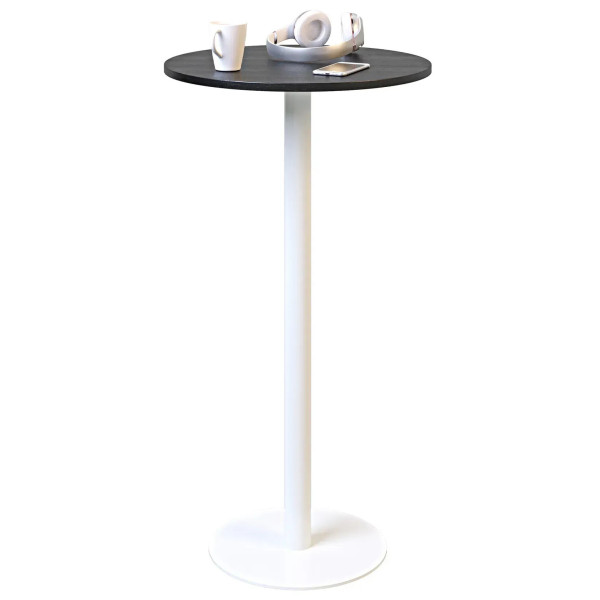 Барный стол Lovko Soul light bar Белый металл/черный ДСП текстура D-60 см-0