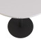 Круглый обеденный стол Lovko Soul light Черный металл/белый ДСП текстура D-60 см-1-thumb