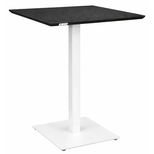 Стол обеденный Lovko Tetra Черный дуб/белый 60х60 см-0