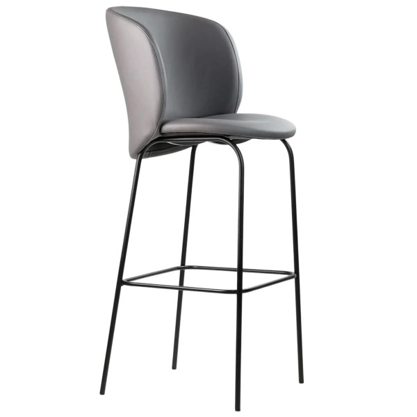 Барный стул Lovko Lilo Серый Экокожа-0