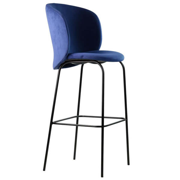 Барный стул Lovko Lilo Синий вельвет-0