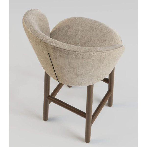 Барний стілець Lovko Stitch Темний горіх/Vouge 02-4