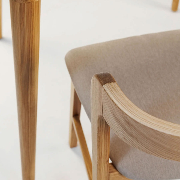 Стол обеденный Lovko Dan Белый/натуральный дуб 80х80 см-10