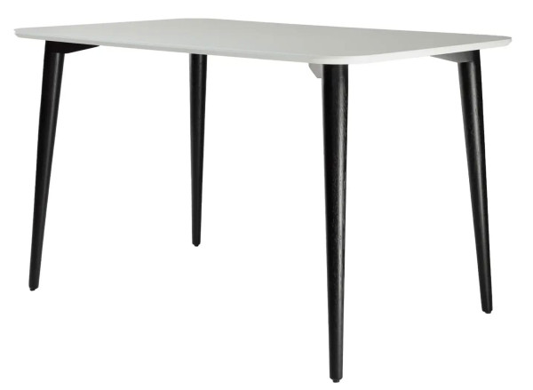 Стіл обідній Lovko Dan Білий/чорний 120х80 см-0