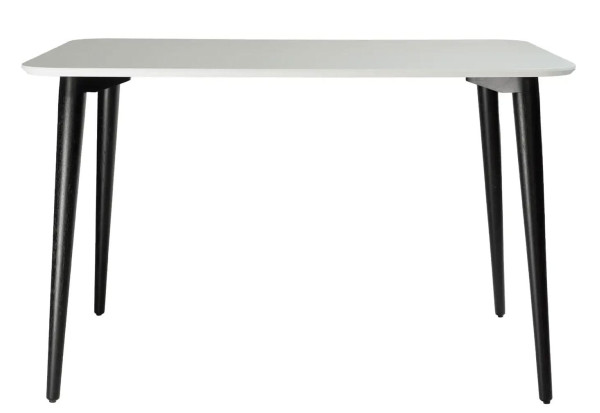 Стіл обідній Lovko Dan Білий/чорний 120х80 см-1