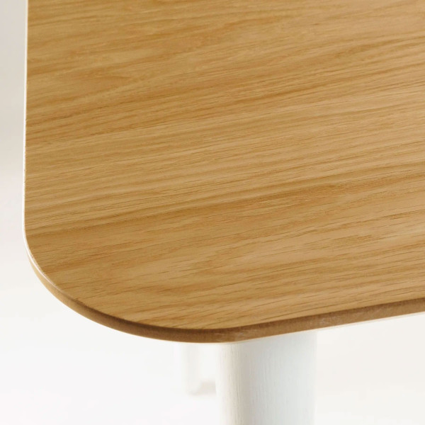 Стіл обідній Lovko Dan Натуральний дуб/білий 140х80 см-6