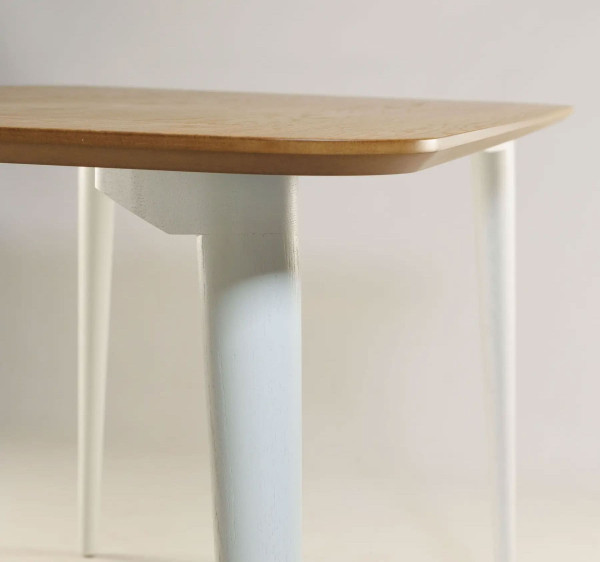 Стіл обідній Lovko Dan Натуральний дуб/білий 140х80 см-4