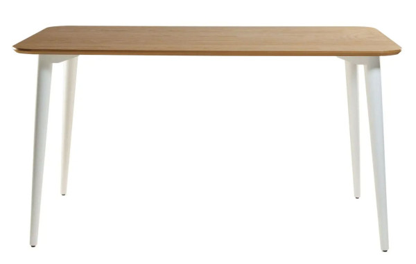 Стіл обідній Lovko Dan Натуральний дуб/білий 140х80 см-1