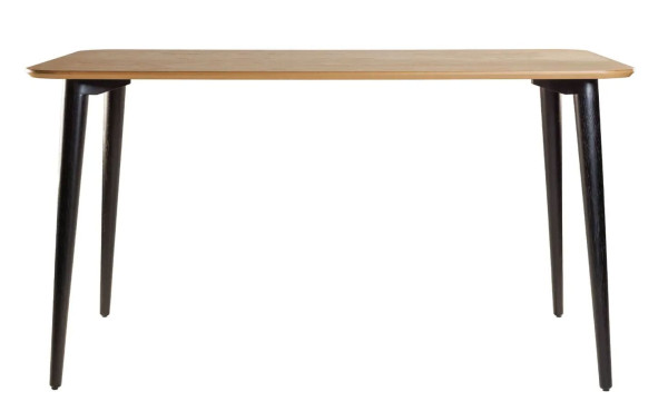 Стол обеденный Lovko Dan Натуральный дуб/черный 140х80 см-0