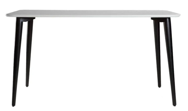 Стол обеденный Lovko Dan Белый/черный 140х80 см-0