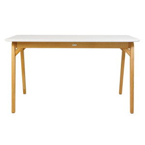 Стіл обідній Lovko Floki Білий/натуральний 140х80 см