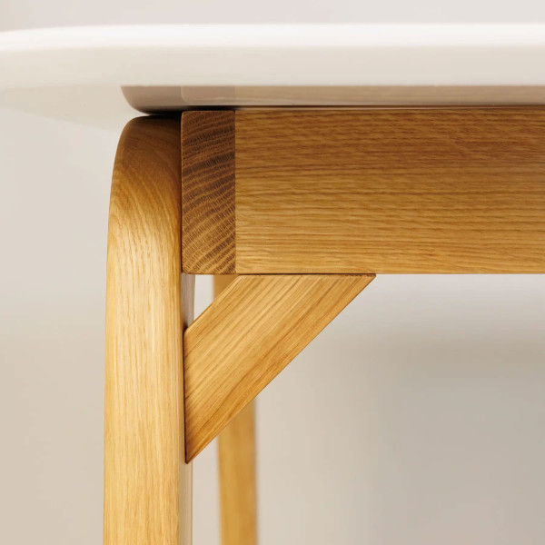 Стіл обідній Lovko Floki Білий/натуральний 140х80 см-7