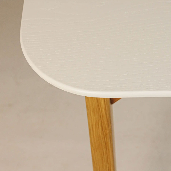 Стіл обідній Lovko Floki Білий/натуральний 140х80 см-4