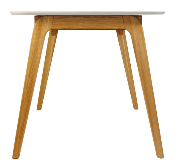 Стіл обідній Lovko Floki Білий/натуральний 140х80 см-3