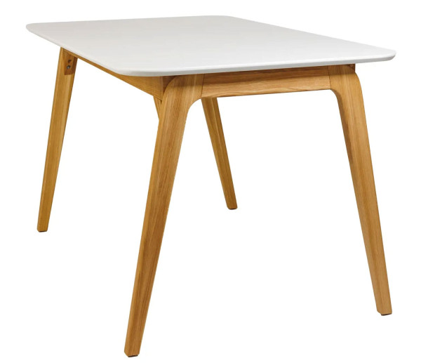 Стіл обідній Lovko Floki Білий/натуральний 140х80 см-2