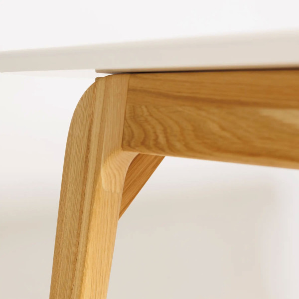 Стіл обідній Lovko Floki Білий/натуральний 140х80 см-8