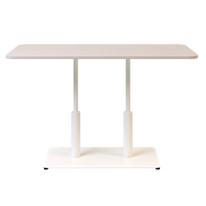 Стіл Lovko Ibiza Soft Double light Білий метал/кешемір ДСП 120x70 см