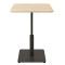 Стол Lovko Ibiza Soft light Черный металл/дуб ДСП текстура 60x60 см-0-thumb