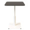 Стіл Lovko Ibiza Soft light Білий метал/чорний ДСП текстура 60x60 см-0-thumb