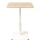 Стіл Lovko Ibiza Soft light Білий метал/дуб ДСП текстура 60x60 см-0-thumb