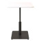 Стіл Lovko Ibiza Soft light Чорний метал/білий ДСП текстура 60x60 см-0-thumb