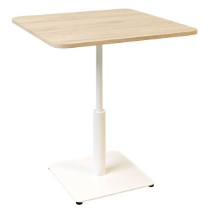 Стіл Lovko Ibiza Soft light Білий метал / дуб ДСП текстура 70x70 см